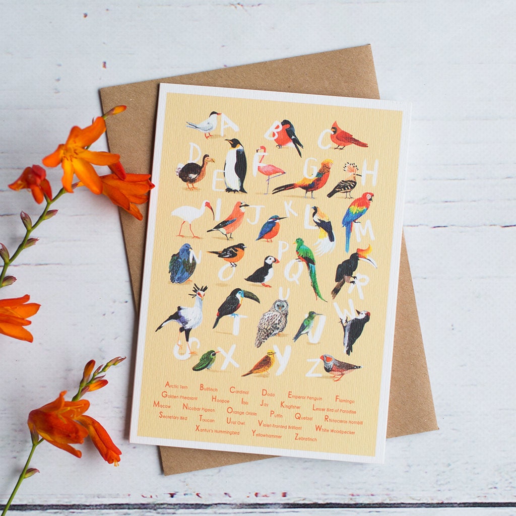 Avian Alphabet Card