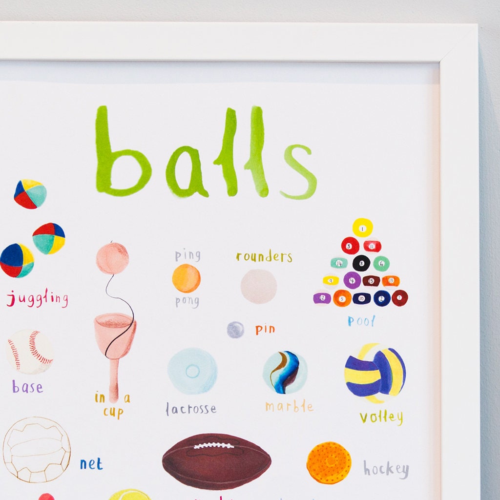Balls Art Print - A4