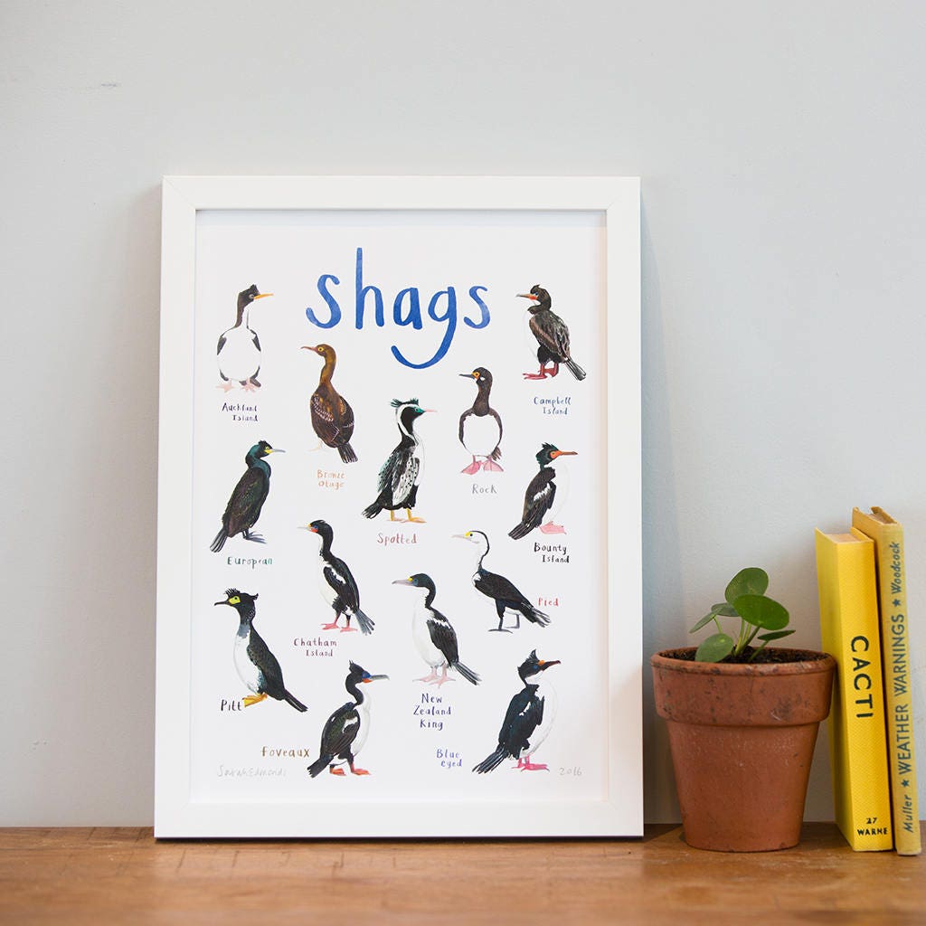 Shags Art Print - A4
