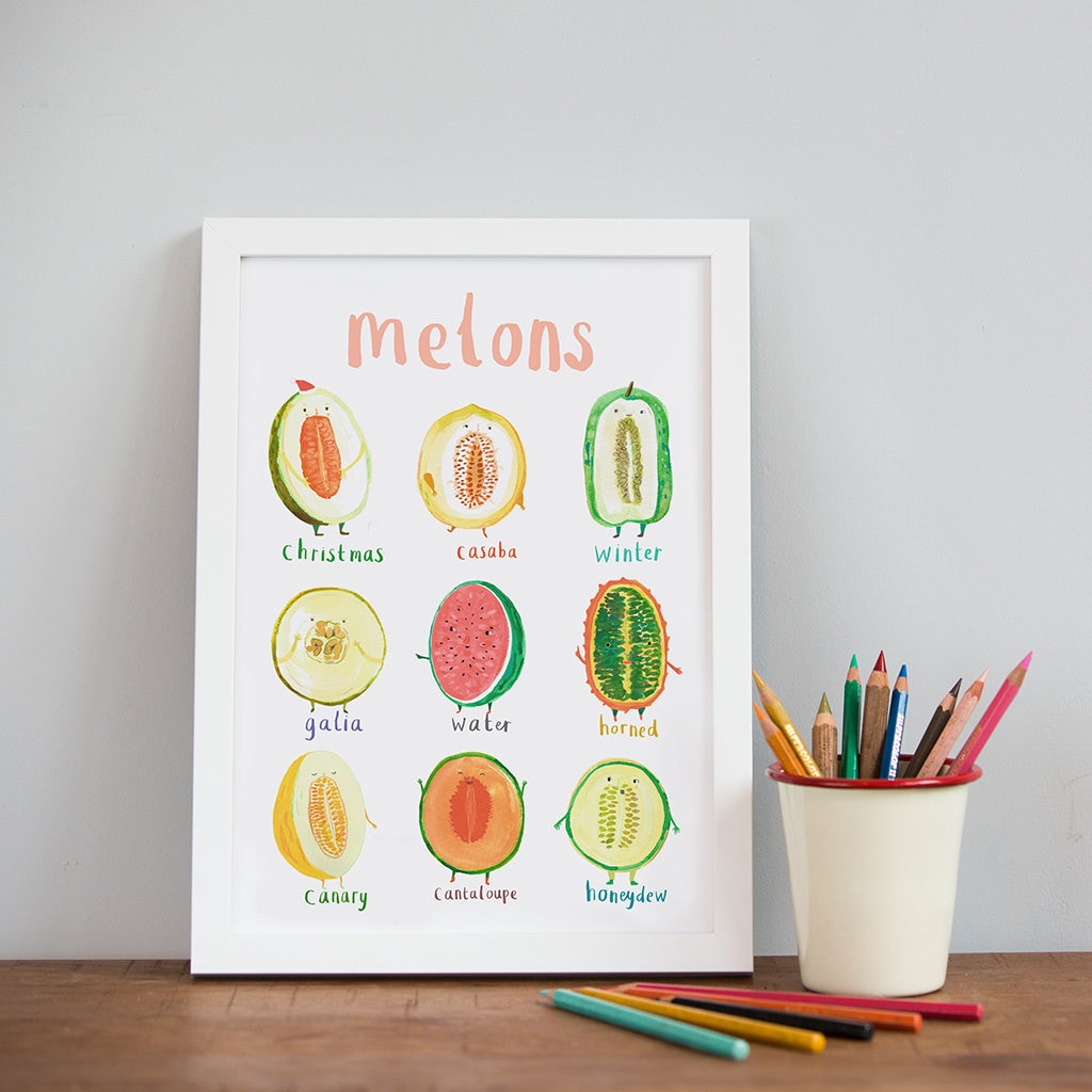 Melons Art Print - A4