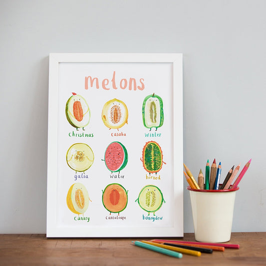 Melons Art Print - A4