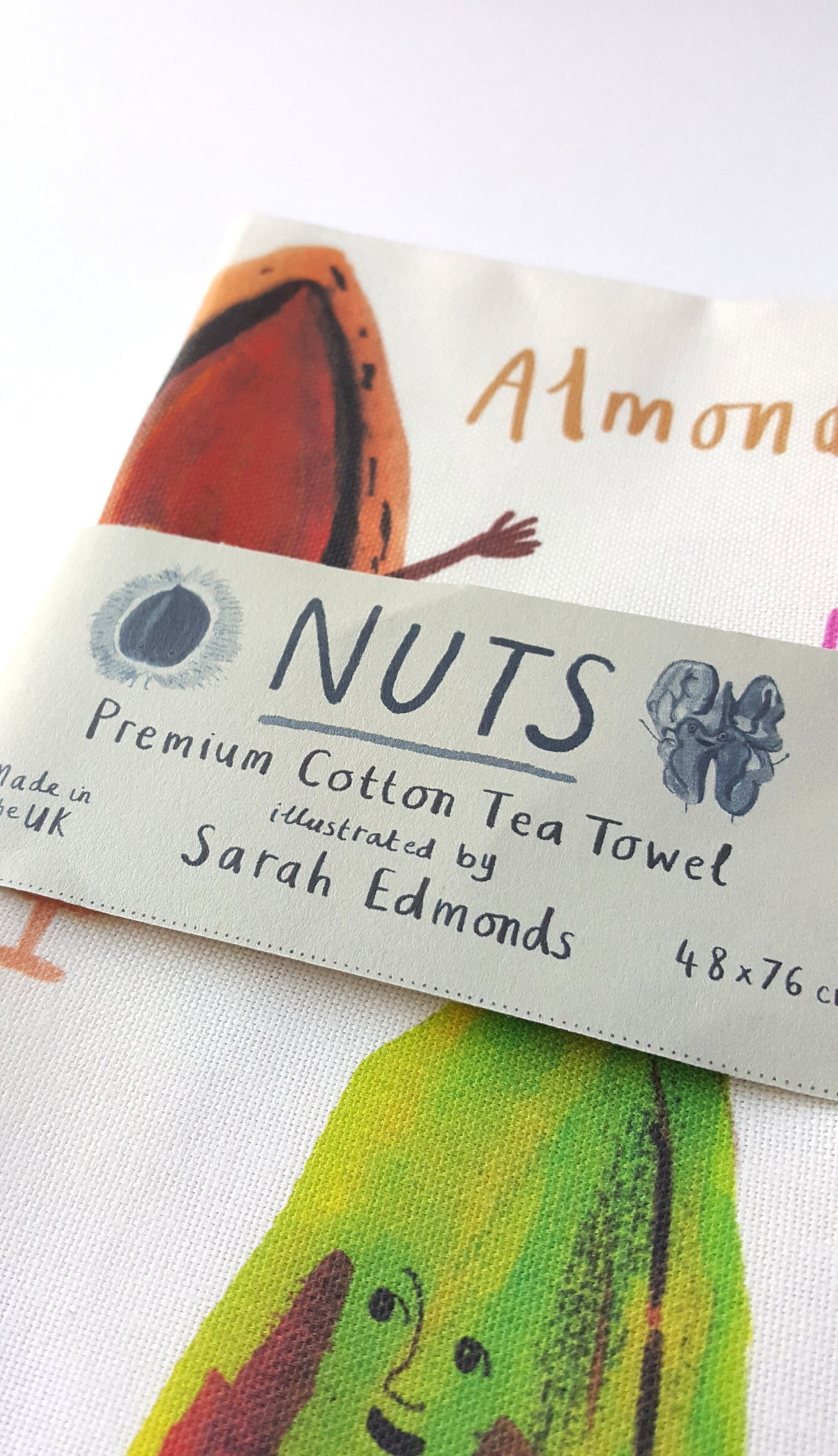 Nuts Cotton Tea Towel