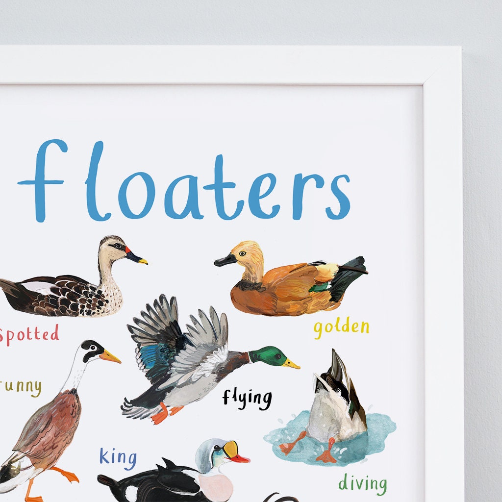Floaters Art Print - A4