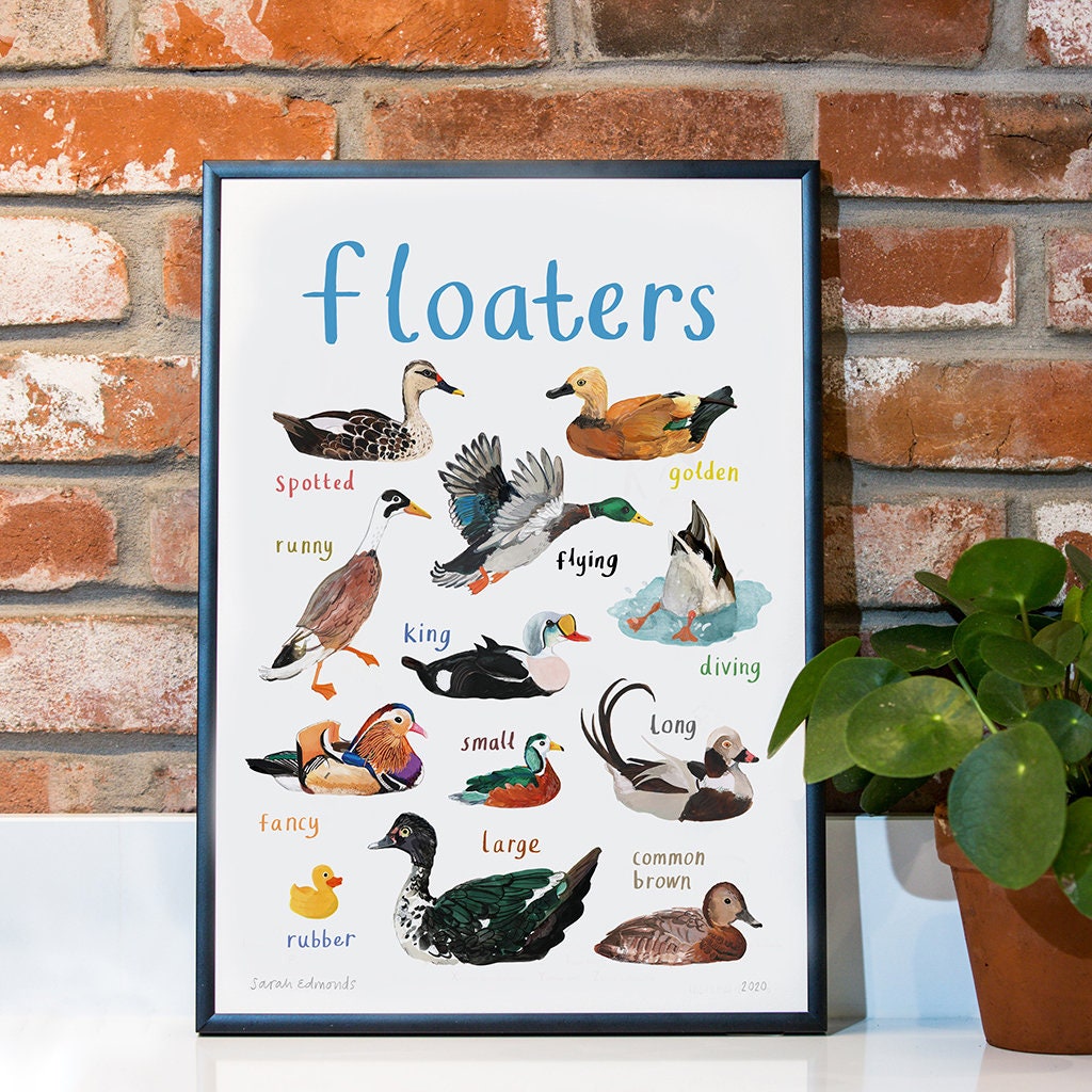 Floaters Art Print - A4