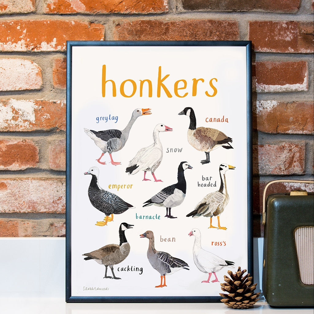 Honkers Art Print - A4