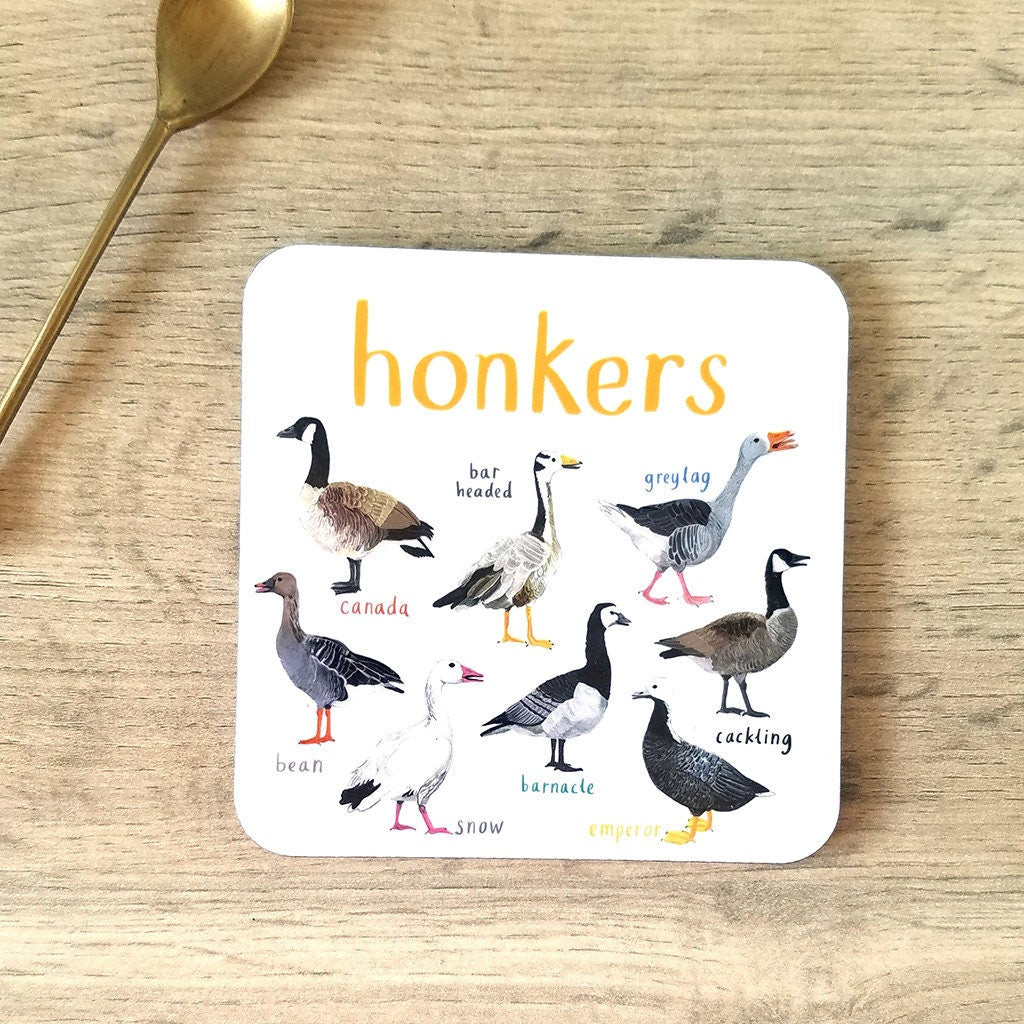 Pair of Floaters and Honkers Coasters