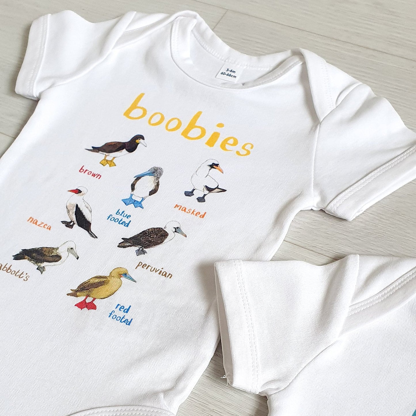 Pair of Tits and Boobies Baby Vests