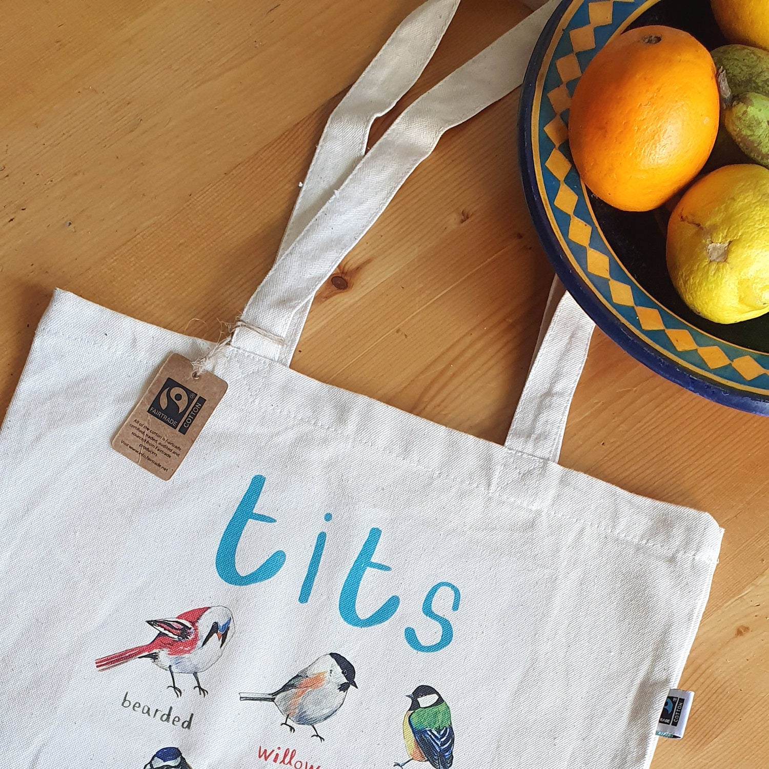 Tits Organic Shopper Bag – Sarah Edmonds Illustration