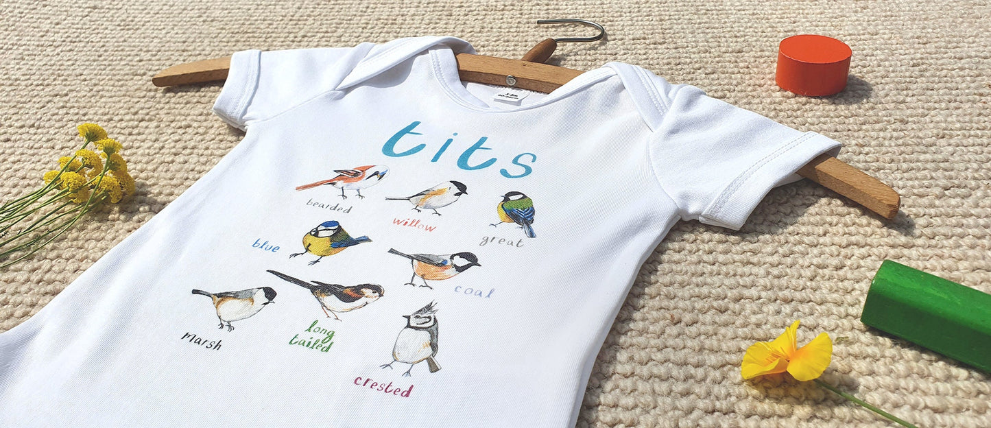 Pair of Tits and Boobies Baby Vests
