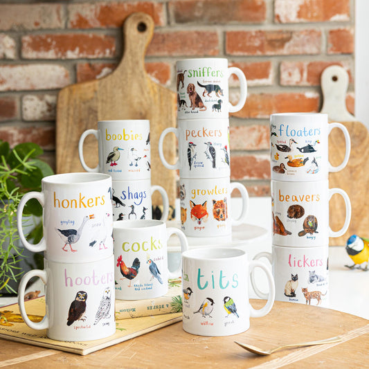 Full Set of 12 Playful Pun Mugs